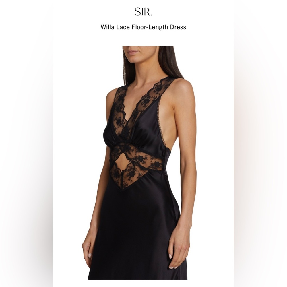 Sir. The Label  - Willa ARIES CUT OUT GOWN Lace Floor-Length dress New w/o tags - Picture 7 of 11